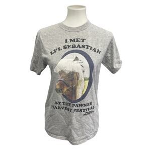 2014 Parks & Recreation Womens Small Pawnee Li'l Sebastian Cotton Crew Neck Tee
